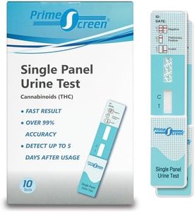 [10 Pack] Prime Screen THC Marijuana Drug Test Kit - Medically Approved Urine Drug Screening Test - Detects Any Form of THC Cannabis - WDTH-114