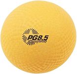 Champion Sports Heavy-Duty Rhino Playground Ball 8.5"D - Two Ply, Nylon Wound, YELLOW ONLY