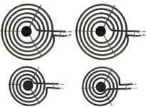 NEW - MP22YA 4 Pack Electric Range Burner Element Unit Set, 2 x MP15YA 6" and 2 x MP21YA 8" Stove Burners Replacement for Kenmore, Hardwick, Maytag, Norge Whirlpool Electric Range Stove