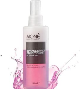 MONÉ PROFESSIONAL Spray Balsamo Senza Risciacquo - Cura Profonda e Protezione - Protezione del Colore, Spray Districante & Spray Lucidante per Capelli - Multi-beneficio - Shake & Spray! ™ - 150 ml