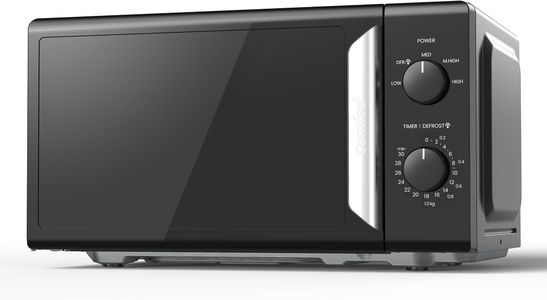COMFEE' 19L Mini Microwave Oven – Black Mirror, 700W, Quick Defrost