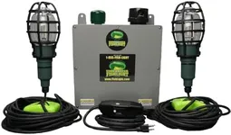 Underwater Fish Light Extra Bright 250W Double Light for Docks with 50’ of Marine Grade Wire, Easy to Install, Dusk to Dawn Operation, Salt, or Fresh Water, Guaranteed to Attract Fish