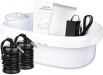 LeCuag Newest Ionic Foot Spa Detox Machine Ion Detox Foot Spa Machine, Ionic Foot Cleanse Foot Spa Bath Cleanse System with 100 Liners, 2 Strong Arrays
