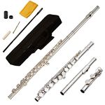 Funion Flute Set C Flute Closed hole With Case Rod Screwdriver Cleaning Cloth Grease Caps Musical Instruments Funion