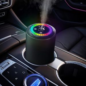 SALKING Waterless Essential Oil Diffuser, Smart Car Air Freshener, Rechargeable 50ml Essential Oil Car Diffuser with Adjustable Intensity, Auto On/Off, for Home, Car, Office, Desk