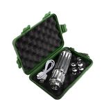 HAPPOYEER USB Rechargebale Flashlight Adjustable Focus High Power Tactical Flashlight for Hiking, 2UKJTL0402