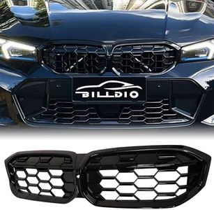 BILLDIO G20 Grill - Black Kidney Grille Compatible With 2023-IN BMW 3 Series G20 320i/330e/330i/M340i Gloss Black Diamond