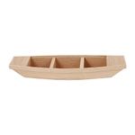 balacoo Wooden Fishing Boat Model Toy Wood Boat Mini Wooden Sailboat for School Projects Make Your Own Sailboat Craft Christmas Nautical Party Decoration Ornament Log Color