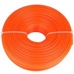 Zerodis 2.4mm String Trimmer Line Nylon Cord Wire Round String Trimmer Line in Spool Grass Trimmer Replacement Mowers Tools(120M)