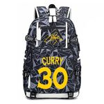 Basketball Player Star Curry Multifunction Backpack Travel Student Backpack Fans Bookbag For Men Women (Style 8)