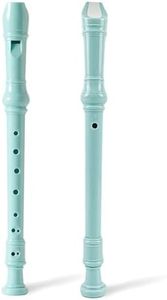 MOSEN 8-Hole German Style Soprano C Recorder for Beginners/Students/Adults, 8 Hole Descant Music with Clean Rod Storage Case (Light Blue)