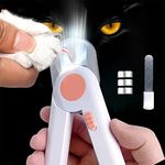 Dog Nail Clippers, Cat Nail Clippers with LED Light, Pet Nail Clippersand Trimmers, Anti Cutting Blood Line, for Small Medium Dogs Cats Rabbits and Guinea Pigs Grooming Tool