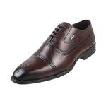 Mochi Men Wine Leather Brogue/Formal Shoes UK/9 EU/43 (19-6807)