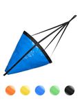 BLUEWING 42" Drift Sock Sea Anchor 3.5ft Blue Parachute Drift Anchor Drift Sock 840D Nylon Sea Anchor Drogue for Marine Boat