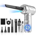 Compressed Air Duster 4.0,Cordless Air Blower,Electric Air Duster for Cleaning Keyboard&PC,Air Cleaning Kit, 3 Speed Duster Cleaner with LED-Light-no Canned air dusters-car Dusters