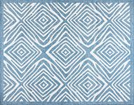Gertmenian 19497 Indoor Outdoor Rug Moroccan Tribal II Weatherproof Patio Deck Porch Area Carpet, 6x9 Medium, Cyan Blue Ivory Tribal Safari