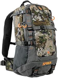 SPIKA Camo Hunting Backpack Tactical Military Bags Waterproof Daypack for 25L Capacity with Water Bladder Removable Hip Belt