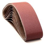 4x36 Sanding Belts, 120 Grit Aluminum Oxide Sandpaper for 4 x 36-Inch Belt Sander,12-Pack