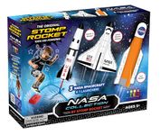 Stomp Rocket Space Collection Rocket Launcher for Kids, 3 NASA Rockets - Backyard & Outdoor Fun Toy Gift for Boys & Girls - STEM Soft Foam Blaster Set Soars Up to 100 Feet - Ages 5 & Up