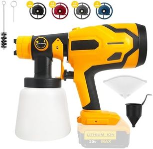 Paint Sprayer Gun for Dewalt 20V MAX Battery,HVLP Spray Paint with Motor and Copper Nozzle,600W Cordless Paint Sprayer for Home Interior and Exterior, House Painting(Tool Only)