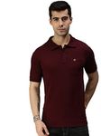 ONN Men's Coffee Half Sleeves Polo Collar T-Shirt with Pocket(Size : Large)