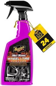 Meguiar’s Hot Rims All Wheel & Tire car Cleaner Spray, Xtreme Cling Foam,vigorously clings to Vertical Surfaces, dissolves Break dust & Grime .Leaves Rims with Brilliant Shine,(709 Ml)