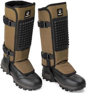 Kalkal Snake Gaiters, 1200D Waterproof Snake Chaps Snake Gaiters for Men Women, Adjustable Snake Bite Protection Snake Guards for Legs Men, Snake Proof Gaiters for Hiking