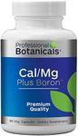 Professional Botanicals Cal/Mg + Boron - Vegan Formulated to Support Bone Health and Healthy Skin, Teeth and Nails Calcium Magnesium and Boron 90 Vegetarian Capsules