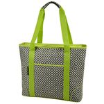 Picnic at Ascot 421-DG Extra Large Insulated Cooler Bag, Granite Grey/Green