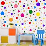 1240Pcs Polka Dot Wall Decals Color