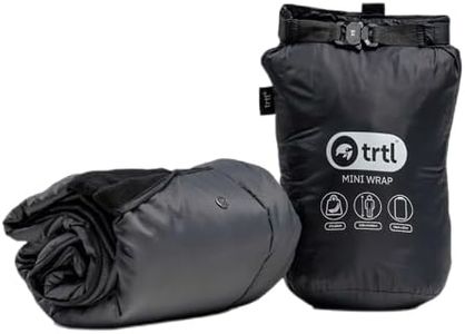 trtl Mini Wrap Compact Travel Blanket - Quilted Insulation - Convenient, Packable Blanket - Comes with Roll-Top Bag - Features a Secure Pocket