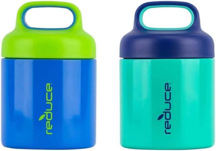 Reduce Insulated Food Jars, 295 ml/10 oz - 5 Hours Hot (Pack of 2), Blue (97)