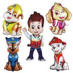 28 Inch Dog Birthday Balloons Birthday Decorations Foil Balloons for Kids Birthday Baby Shower Dog Themed Party Decorations,Kids Birthday Party supplies (5pcs)