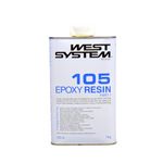 WEST SYSTEM 105 Epoxy Resin 1kg - Clear Resin for Deep Pour Casting, Wood, Metal & Fibreglass Repairs- Marine Grade Epoxy Glue for Woodwork, Repair and DIY - Pair with Hardener for Use