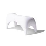 TUSHY Ottoman | The Original Premium Toilet Stool for Your Bathroom - Modern Sleek Design | (White/White, 9" Tall)