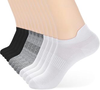ATBITER Ankle Socks Womens and Men Thin Athletic Running Low Cut No Show Socks With Heel Tab 6-10 Pairs
