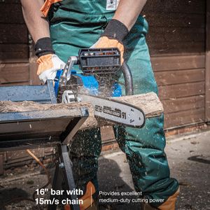 Hyundai 16" Electric Chainsaw – 2400W Powerful Wood Cutter