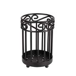 Spectrum Diversified Scroll Utensil Holder, Black