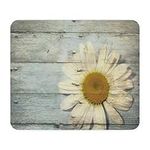 CafePress Blue Barnwood Daisy Mousepad Non-slip Rubber Gaming Mousepad