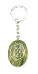 GOLDEN QUARTZ - THE CRYSTAL HUB - SERPENTINE ZIBU Coin Keychain Switch Word, Switch Number 808 as per Numerology