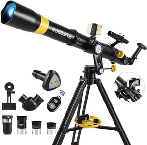 Telescope with Digital Eyepiece - Astronomy Refracting Telescope 90mm Aperture 900mm.For Beginners,Kids and Professionals, Vertisteel Altazimuth Mount, Powerful and Compact.Perfect for Observing Black