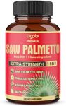 Premium Saw Palmetto Capsules - Combined with Ashwagandha, Turmeric, Tribulus, Maca, Green Tea, Ginger, Holy Basil & More - Natural Prostate Support - 90 Capsules 3-Month Supply