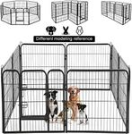 UNDERDOG Extra Heavy Duty Puppy Play Pen 8 x Panel Playpen Indoor/Outdoor Dog/Puppy Whelping Pen Pens (8 Panel 80x100cm)