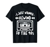 Rewind To The 90s. Retro Love 90s Mix Tape Men & Women Party T-Shirt