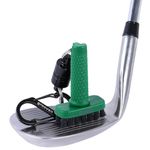 Grooveit Green Mini Golf Brush The MiniG 'Dry Scrubber' Features A Detachable Magnet, Heavy-Duty Nylon Bristles, and 3-Yr Warranty - Used On All Professional Golf Tours - Golf Accessory of 2023