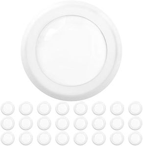 Sunco 24 Pack 5/6 Inch LED Disk Lights, Flush Mount Disc Recessed Ceiling Can Lighting, 850 LM, 4000K Cool White, Dimmable, 12W=65W, Damp Rated ETL