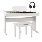 DP-6 Digital Piano Bench Pack by Gear4music, White