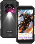 Ulefone Armor X32 Rugged Smartphone, 128GB/2TB TF, Android 14, 48MP+20MP Night Vision, 5.65" Corning Gorilla Glass Tough Screen, 4G 3-Card Slot, 5500mAh 18W, IP68 Waterproof Mobile Phones, NFC Black