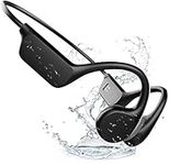 Crethink Bone Conduction Headphones for Swimming, Bluetooth 5.3 Wireless Underwater Headphone, IPX 8 Waterproof & Sweatproof, 10Hr Playtime for Swimming, Cycling, Running, Hiking(32G, Black)