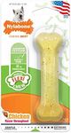 Nylabone NCF202P FlexiChew Chicken Bone Chew Toy on Card, Regular, White